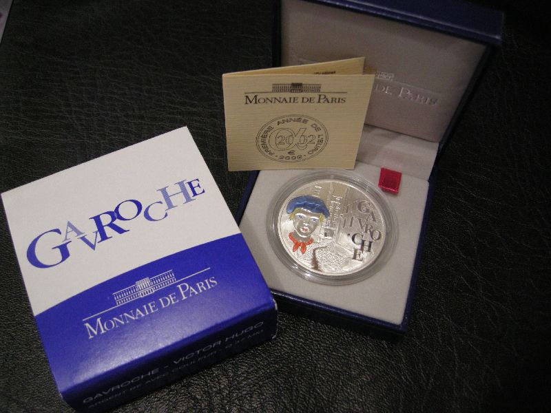 1½ Euro Frankrijk 2002 Proof Victor Hugo - Gavroche (afbeelding voor) 1½ Euro Frankrijk 2002 Proof Victor Hugo - Gavroche